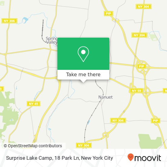 Mapa de Surprise Lake Camp, 18 Park Ln