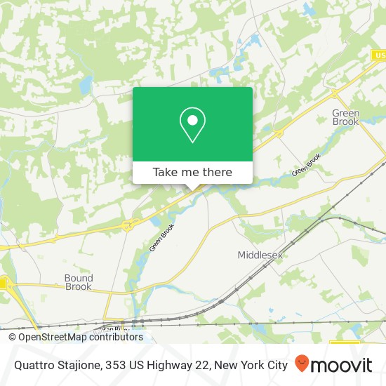 Quattro Stajione, 353 US Highway 22 map