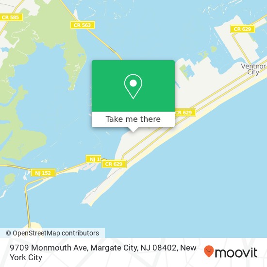 9709 Monmouth Ave, Margate City, NJ 08402 map