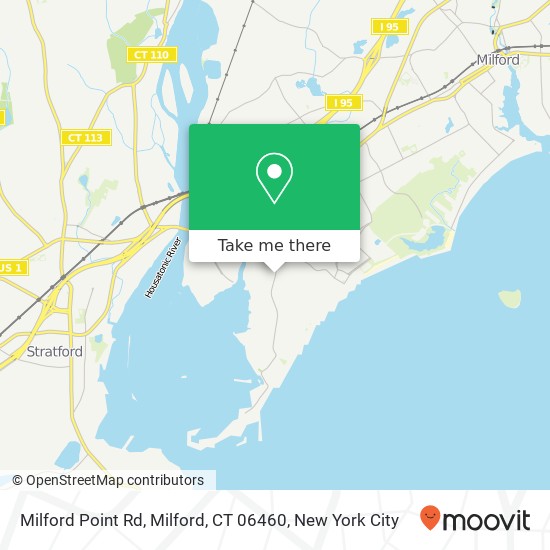 Mapa de Milford Point Rd, Milford, CT 06460