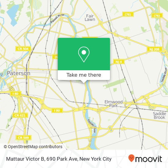 Mapa de Mattaur Victor B, 690 Park Ave