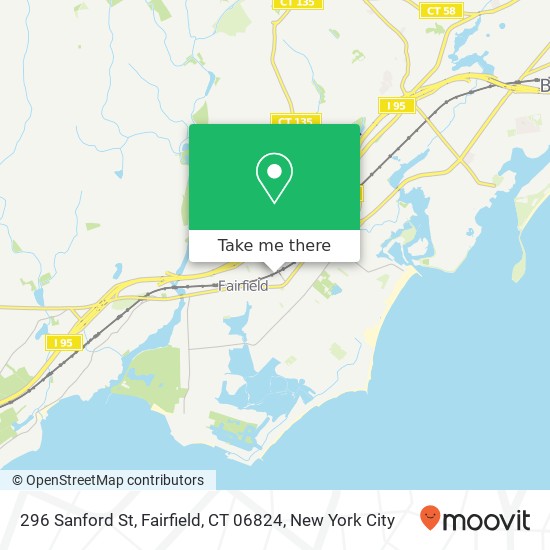 296 Sanford St, Fairfield, CT 06824 map