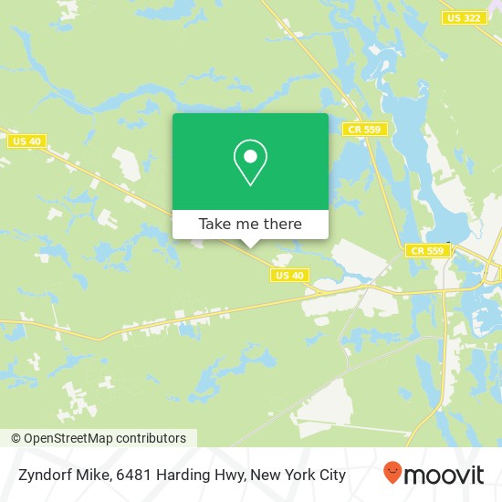 Mapa de Zyndorf Mike, 6481 Harding Hwy