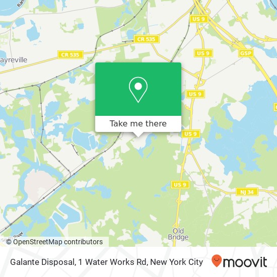 Galante Disposal, 1 Water Works Rd map