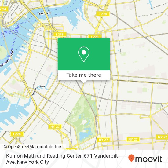 Kumon Math and Reading Center, 671 Vanderbilt Ave map