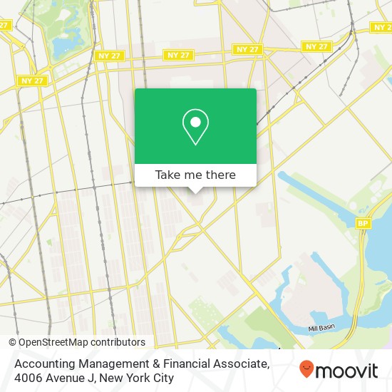 Mapa de Accounting Management & Financial Associate, 4006 Avenue J