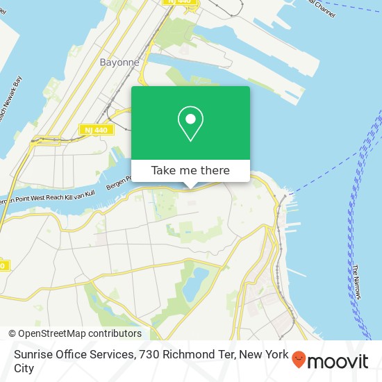 Mapa de Sunrise Office Services, 730 Richmond Ter