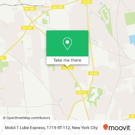 Mobil 1 Lube Express, 1719 RT-112 map