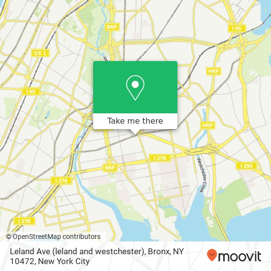 Leland Ave (leland and westchester), Bronx, NY 10472 map