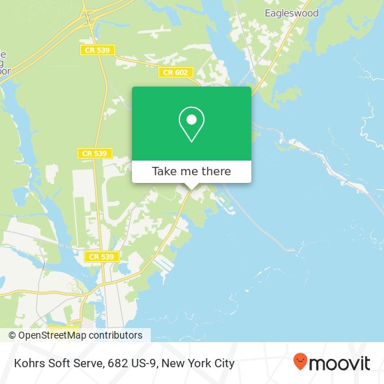 Kohrs Soft Serve, 682 US-9 map