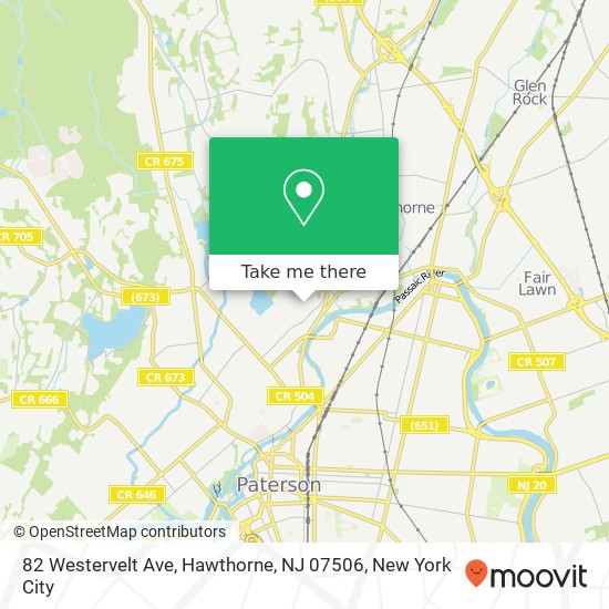 82 Westervelt Ave, Hawthorne, NJ 07506 map