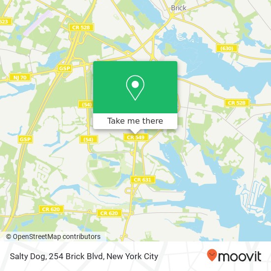 Salty Dog, 254 Brick Blvd map