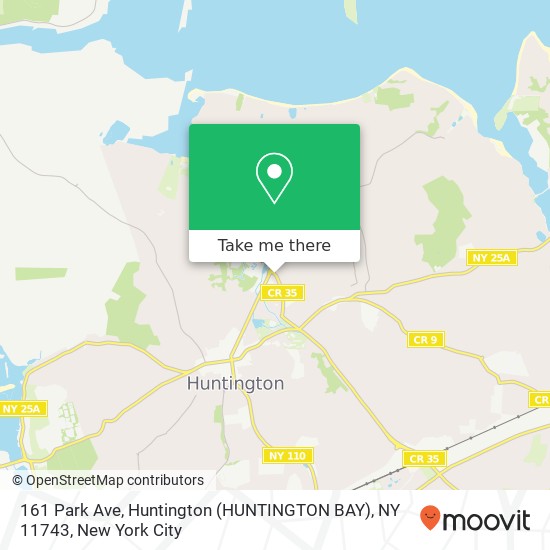 161 Park Ave, Huntington (HUNTINGTON BAY), NY 11743 map