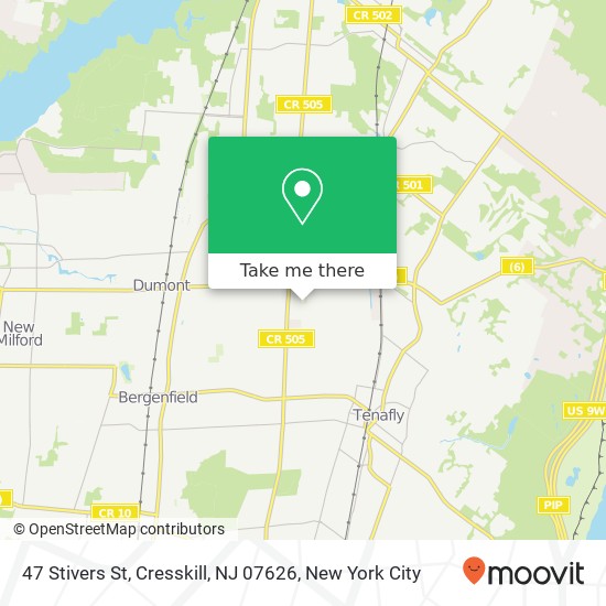 Mapa de 47 Stivers St, Cresskill, NJ 07626