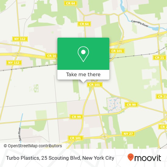 Mapa de Turbo Plastics, 25 Scouting Blvd