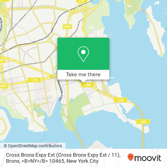 Cross Bronx Expy Ext (Cross Bronx Expy Ext / 11), Bronx, <B>NY< / B> 10465 map