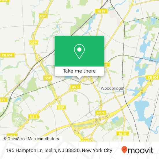 195 Hampton Ln, Iselin, NJ 08830 map