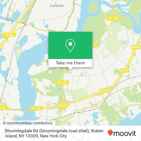 Mapa de Bloomingdale Rd (bloomingdale road shiel), Staten Island, NY 10309