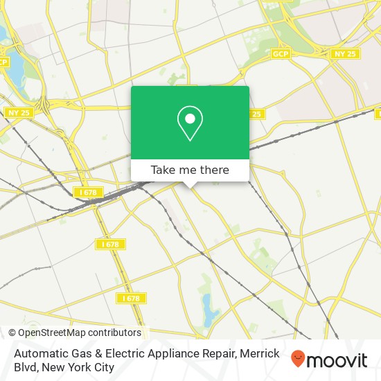 Automatic Gas & Electric Appliance Repair, Merrick Blvd map