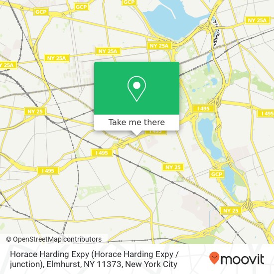 Mapa de Horace Harding Expy (Horace Harding Expy / junction), Elmhurst, NY 11373