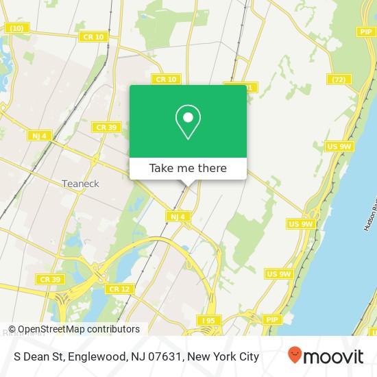 Mapa de S Dean St, Englewood, NJ 07631