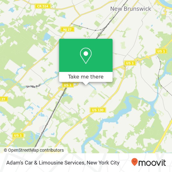 Mapa de Adam's Car & Limousine Services