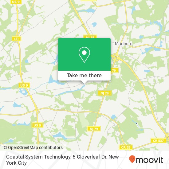 Coastal System Technology, 6 Cloverleaf Dr map