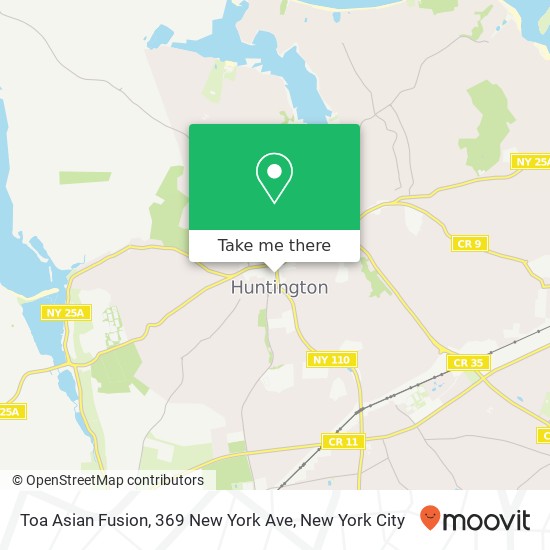 Mapa de Toa Asian Fusion, 369 New York Ave