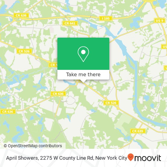 April Showers, 2275 W County Line Rd map