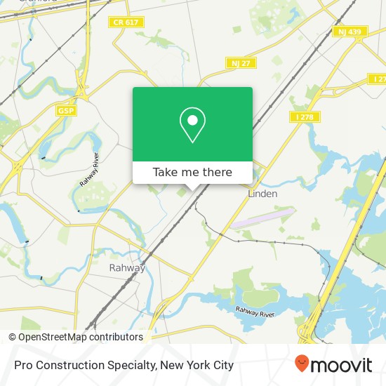 Pro Construction Specialty map
