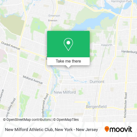 New Milford Athletic Club map