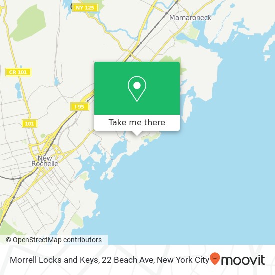 Morrell Locks and Keys, 22 Beach Ave map