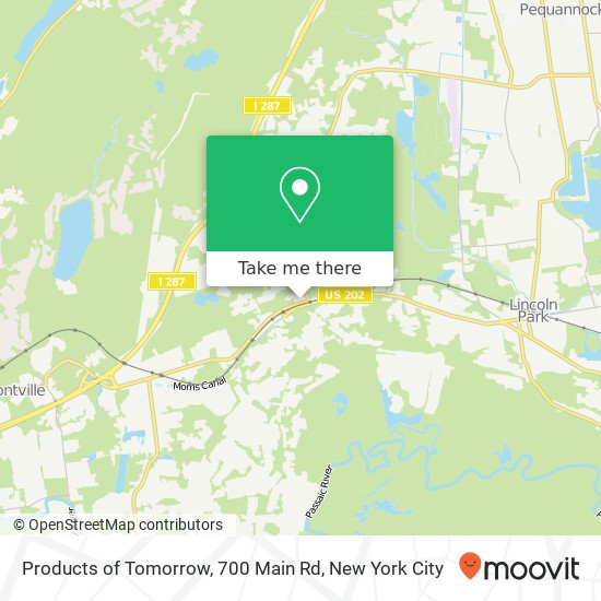 Products of Tomorrow, 700 Main Rd map