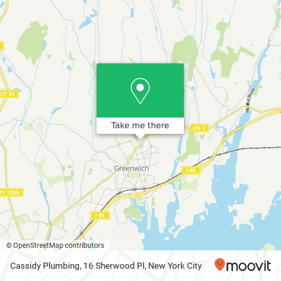 Mapa de Cassidy Plumbing, 16 Sherwood Pl