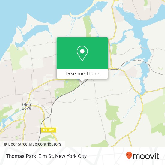 Mapa de Thomas Park, Elm St