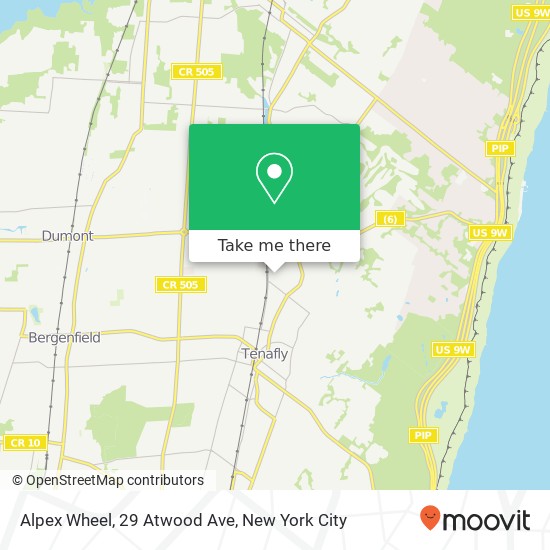 Mapa de Alpex Wheel, 29 Atwood Ave