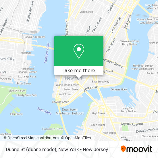 Duane St (duane reade) map