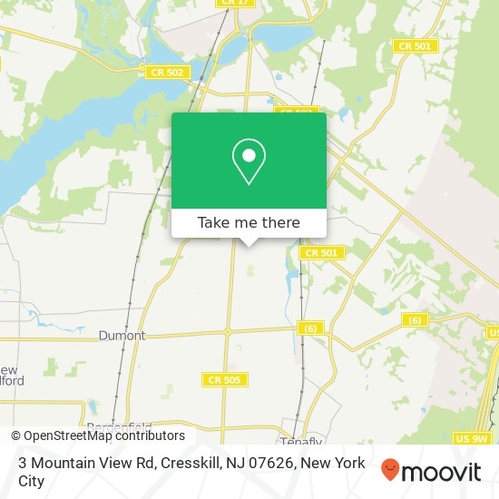 3 Mountain View Rd, Cresskill, NJ 07626 map