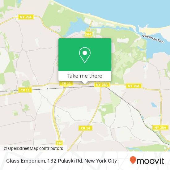 Mapa de Glass Emporium, 132 Pulaski Rd