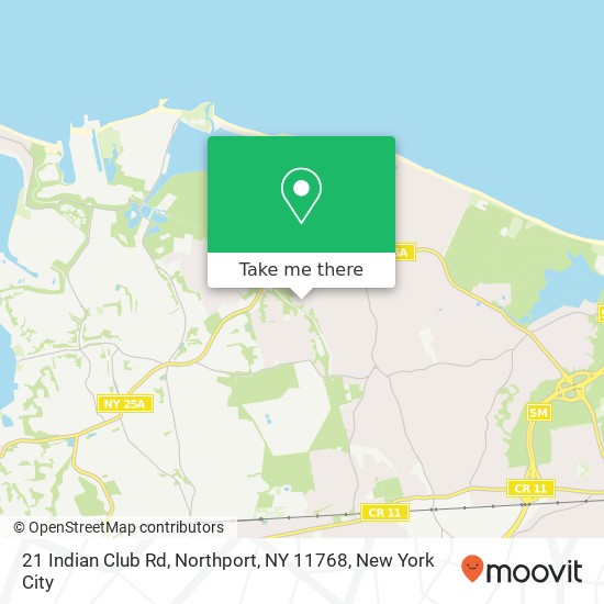 21 Indian Club Rd, Northport, NY 11768 map