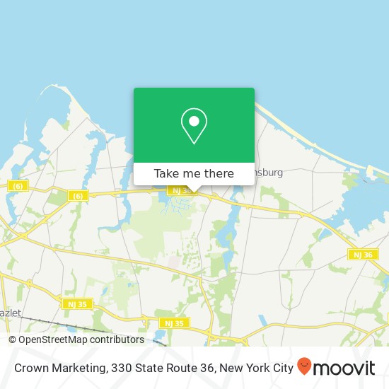 Crown Marketing, 330 State Route 36 map