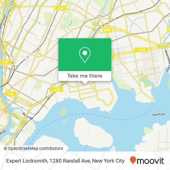 Mapa de Expert Locksmith, 1280 Randall Ave