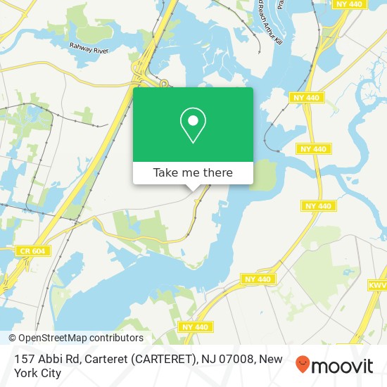 157 Abbi Rd, Carteret (CARTERET), NJ 07008 map