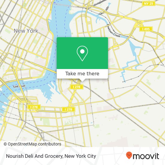 Mapa de Nourish Deli And Grocery