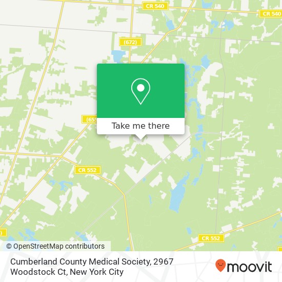 Cumberland County Medical Society, 2967 Woodstock Ct map