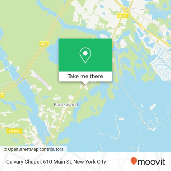 Calvary Chapel, 610 Main St map