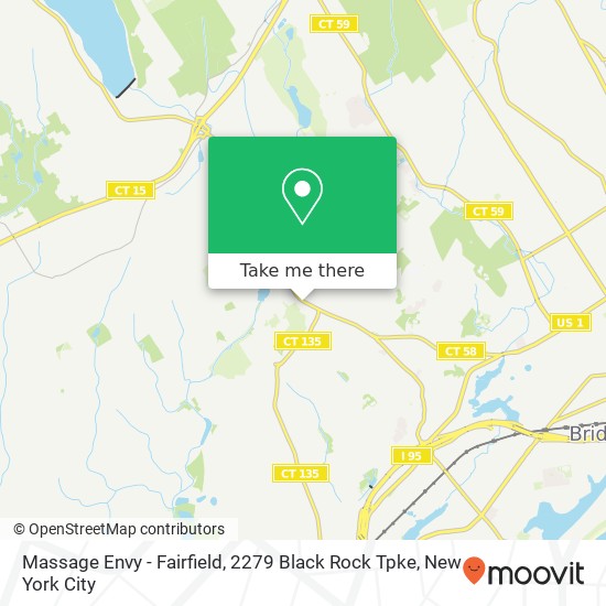 Mapa de Massage Envy - Fairfield, 2279 Black Rock Tpke