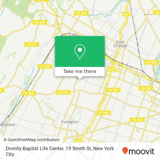 Mapa de Divinity Baptist Life Center, 19 Smith St