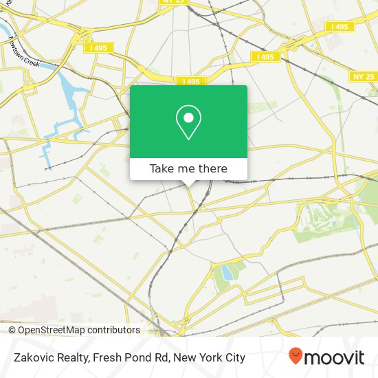 Zakovic Realty, Fresh Pond Rd map