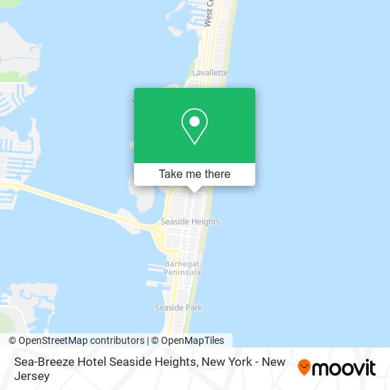 Mapa de Sea-Breeze Hotel Seaside Heights